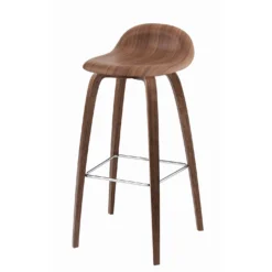 Gubi 3D Wood Base Stool By Gubi