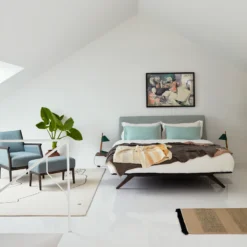 Hepburn Bed By Matthew Hilton -Finest Furniture Shop Hepburnbed Miraloungechair ottomanbyMatthewHilton photobyYukiSugiura MR