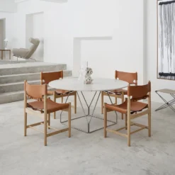 JG Table Round Ø140cm By Jørgen Gammelgaard -Finest Furniture Shop JGTable SpanishDining JGFoldingStool OxChair 1