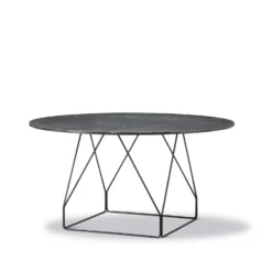 JG Table Round Ø140cm By Jørgen Gammelgaard -Finest Furniture Shop JG 6568 marquina blacksteel