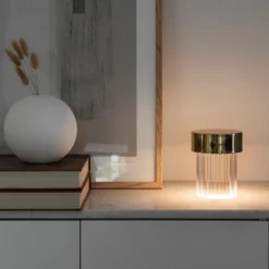 Last Order Fluted Lamp By Michael Anastassiades For Flos -Finest Furniture Shop LastOrder Fluted Brass ph PhilCohen08