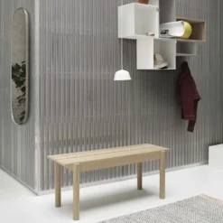 Ambit By Muuto 16 Ambit By Muuto -Finest Furniture Shop Linear bench oak mini stacked ambit white ply black white framed taupe Muuto org