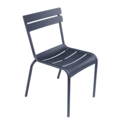 Clearance Set Of 4 Luxembourg Stacking Chairs / Anthracite By Fermob