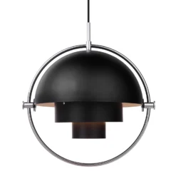 Multi-Lite Pendant By Gubi -Finest Furniture Shop MultiLite Pendant Chrome Black 1 On.hs