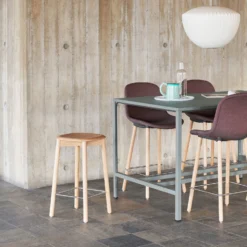 Soft Edge 82 Bar Stool By Hay -Finest Furniture Shop NewOrderHighTablearmy Neu12BarStoolLowRemix672wblacqueroaktainlesssteelfootrest NelsonAppleBubblePendantM