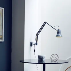 Original 1227 Brass Wall Mounted Lamp By Anglepoise -Finest Furniture Shop Original1227BrassWallMountedLamp ElephantGrey2