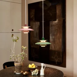 PH5 Mini Pendant Light By Louis Poulsen -Finest Furniture Shop PH 5 Mini Rose and Green Hellerup 02731