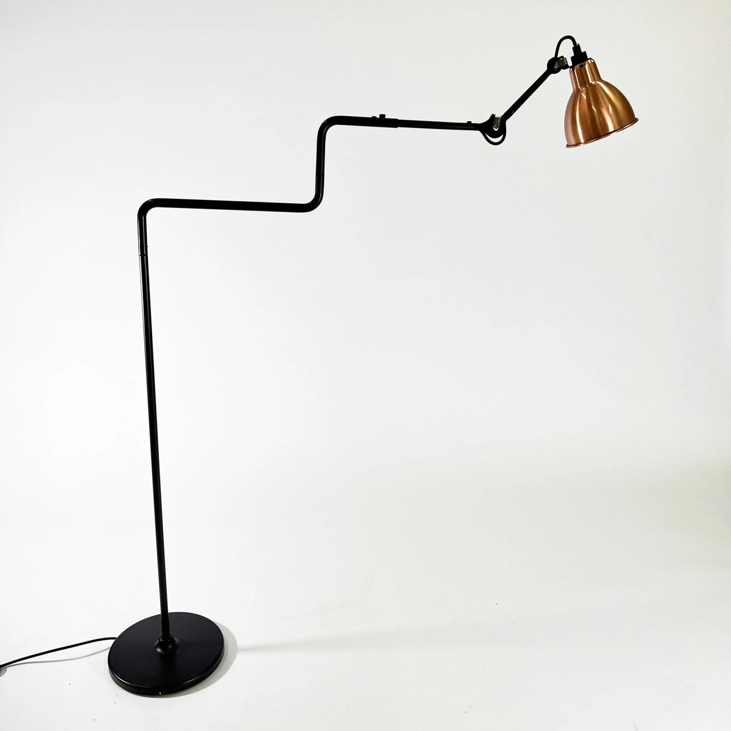 Clearance Lampe Gras N°411 Floor Lamp / Black With Copper Shade By La Lampe Gras 2 Clearance Lampe Gras N°411 Floor Lamp / Black With Copper Shade By La Lampe Gras - Image 2