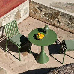 Palissade Cone Table Round By Hay -Finest Furniture Shop PalissadeChair PalissadeChairSeatCushion PalissadeConeTable PCPortable olive 1