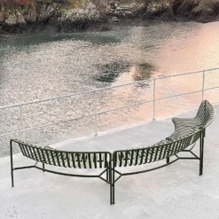 Palissade Park Dining Bench By Ronan & Erwan Bouroullec For Hay -Finest Furniture Shop PalissadeParkDiningBenchInolive03