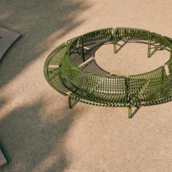 Palissade Park Dining Bench By Ronan & Erwan Bouroullec For Hay -Finest Furniture Shop PalissadeParkDiningBenchOutolive02