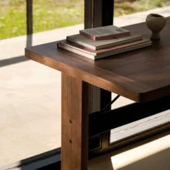 Passerelle Desk Timber Tabletop By Hay -Finest Furniture Shop PasserelleTableDeskwblacqueredwalnut detail01