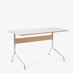 Pavilion Desk AV16 By Anderssen & Voll For &Tradition 8 Pavilion Desk AV16 By Anderssen & Voll For &Tradition -Finest Furniture Shop PavilionAV16 Chromew.MushroomLinoleum amp ClearLacqueredOak