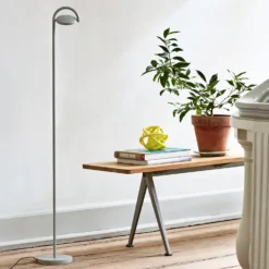 Marselis Floor Lamp By Hay -Finest Furniture Shop PyramidBenchclearlacqueroakbeigeframe MarselisFloorLampashgrey