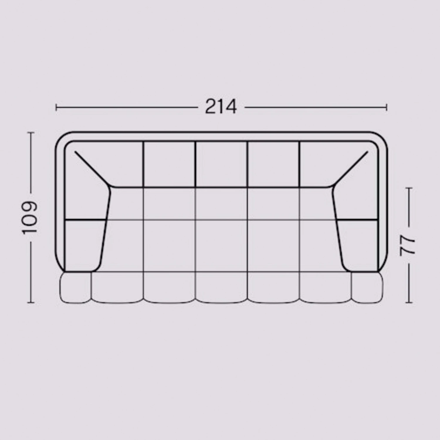 Hay Quilton Sofa - 2 Seater 3 Hay Quilton Sofa - 2 Seater - Image 3