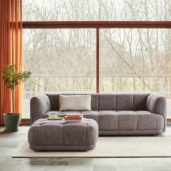 Hay Quilton Sofa - 3 Seater -Finest Furniture Shop Quilton3seaterSwarmmulticolour QuiltonOttomanSwarmmulticolour Slantsoftblack Kofi60x60bluetintedglass