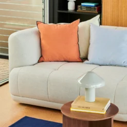 Hay Quilton Sofa - 2 Seater 11 Hay Quilton Sofa - 2 Seater -Finest Furniture Shop QuiltonMode009 SlitTableWoodRoundwalnut PaoPortablecoolgrey OutlineCushionsiennaandiceblue