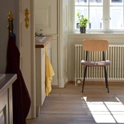 Result Chair Upholstered By Hay -Finest Furniture Shop ResultChairUpholsterywblacqueroakbackCanvas356blackbase EnamelHerbPotblack TeaTowelCheckyellow Wrapburgundy