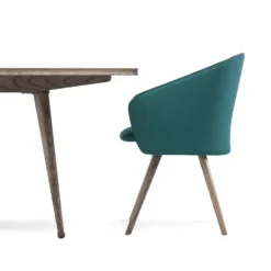 Saia Dining Chair By Matthew Hilton For De La Espada -Finest Furniture Shop Saia Dining Chair with Tavli Table by Matthew Hilton