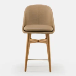 Solo Breakfast Bar Stool By Neri & Hu -Finest Furniture Shop Solo Wide Breakfast Bar Stool by Neri Hu front