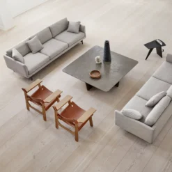 Calmo Sofa 3 Seater By Hugo Passos -Finest Furniture Shop SpanishChair2226 Calmo3Seater5623 TableauCoffeeTable1965 MagazineTable6500