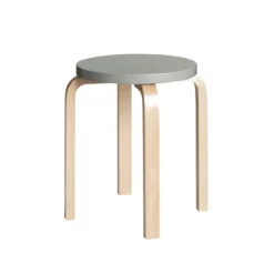 Stool E60 By Artek 31 Stool E60 By Artek -Finest Furniture Shop Stool E60 clear lacquer top grey JPG
