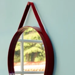 Strap Mirror No 2 By Hay -Finest Furniture Shop StrapMirrorNo.2O70red