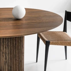 Ten Table Round By Christian Troels & Jacob Plejdrup For DK3 -Finest Furniture Shop TENTABLEROUND O150cm smokedoak withPIA II10