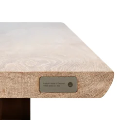 Tree Table By Jacob Plejdrup For DK3 -Finest Furniture Shop TREETABLE FRITTER CLOSEUP OAKSOAP BRONZELEGS