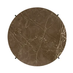 TS Table Marble By Gubi -Finest Furniture Shop TS Table Marble 80 Black Brown Top