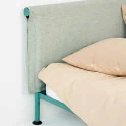 Tamoto Bed UK/IE Edition By Hay -Finest Furniture Shop TamotoBedHeadboardMetaphor023mintturquoisepowdercoatedframe DuoDuvetCovercappuccino