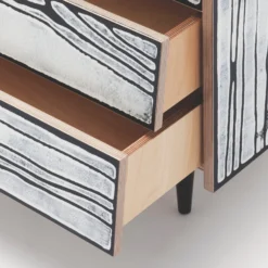 Wrongwoods Chest Of Drawers By Established & Sons -Finest Furniture Shop WRONGWOODS L1090 chest of drawers white with black detail 01 R Woods S Wrong PeterGuenzel EstablishedSons 300dpi