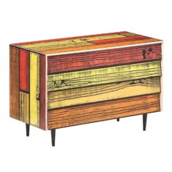 Wrongwoods Chest Of Drawers By Established & Sons -Finest Furniture Shop WRONGWOODS L1090 chest of drawers yellow with red 01 R Woods S Wrong PeterGuenzel EstablishedSons 300dpi