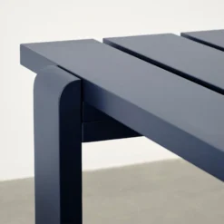 Weekday Bench By Hannes & Fritz For Hay -Finest Furniture Shop WeekdayTablesteelbluewblacquerpinewood detail