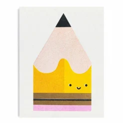 Yellow Pencil Mini Card By Scout Editions