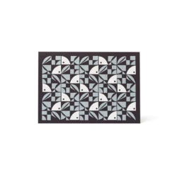 Bloom Letterpress Card - Navy And Silver By Esme Winter