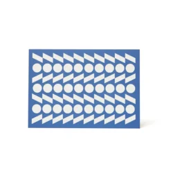 Rythym Letterpress Card - Cornish Blue By Esme Winter