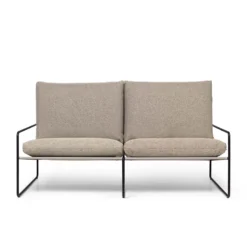 Desert Sofa 2 Seater By Ferm Living -Finest Furniture Shop fermLIVING SS22 DesertSofa 2seater BlackDarkSand 1104265434 pack 1