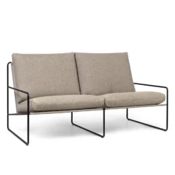 Desert Sofa 2 Seater By Ferm Living -Finest Furniture Shop fermLIVING SS22 DesertSofa 2seater BlackDarkSand 1104265434 pack 4