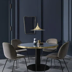 F.A.33 Wall Mirror (Brass) By Gubi -Finest Furniture Shop gubi fa33 lifestyle2