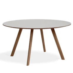 Copenhague CPH 25 Round Dining Table By Hay -Finest Furniture Shop haus london hay cph 25 walnut2