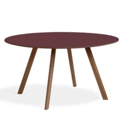 Copenhague CPH 25 Round Dining Table By Hay -Finest Furniture Shop haus london hay cph 25 walnut3