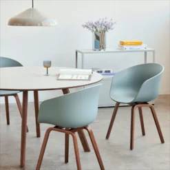 Copenhague CPH 25 Round Dining Table By Hay -Finest Furniture Shop haus london hay cph 25 walnut6