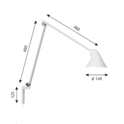 NJP Long Wall Lamp By Nendo For Louis Poulsen -Finest Furniture Shop louispoulsen njp wall long dim