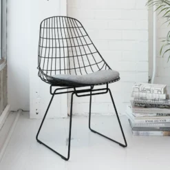 Wire Chair SM05 By Pastoe -Finest Furniture Shop pastoe SM05blackstyling