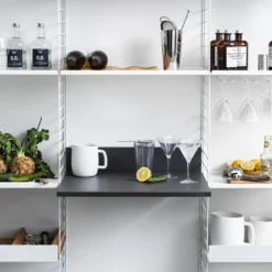 String - Cork Bottle Tray By String® -Finest Furniture Shop solution string system kitchen white anthracite accessories 3 portrait