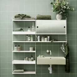 String - Cabinet With Mirror Doors -Finest Furniture Shop string system bathroom 3 portrait