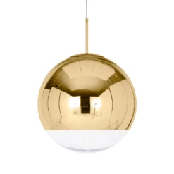 Mirror Ball Gold Pendant By Tom Dixon